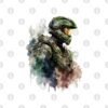 Halo Master Chief Watercolor Original Artwork Tote Official Halo Merch Store Merch