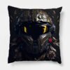 Halo Master Chief Helmet 01 Gold And Rose Collecti Throw Pillow Official Halo Merch Store Merch