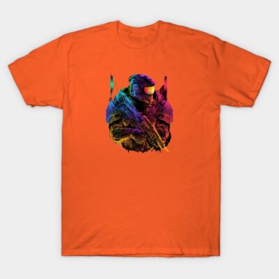 Halo Master Chief Neon Original Artwork T-Shirt Official Halo Merch Store Merch