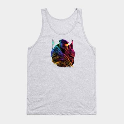 Halo Master Chief Neon Original Artwork Tank Top Official Halo Merch Store Merch