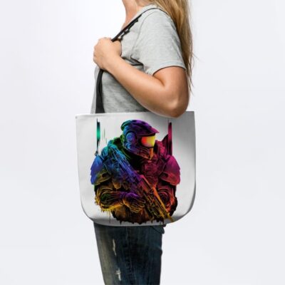 Halo Master Chief Neon Original Artwork Tote Official Halo Merch Store Merch