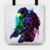 Halo Master Chief Neon Original Artwork Tote Official Halo Merch Store Merch