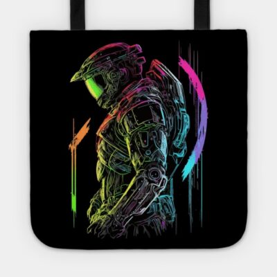 Halo Master Chief Neon Design Original Artwork Tote Official Halo Merch Store Merch