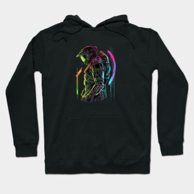 Halo Master Chief Neon Design Original Artwork Hoodie Official Halo Merch Store Merch