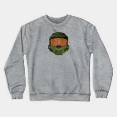 Master Chief Halo Helmet Crewneck Sweatshirt Official Halo Merch Store Merch