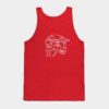 Master Chief 117 Line Art Minimalist Tank Top Official Halo Merch Store Merch