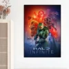 Game H Halo Cool I Infinite Poster Prints Wall Bedroom Living Room Decoration Sticker 1 - Halo Merch Store