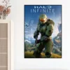 Game H Halo Cool I Infinite Poster Prints Wall Bedroom Living Room Decoration Sticker 2 - Halo Merch Store