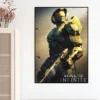 Game H Halo Cool I Infinite Poster Prints Wall Bedroom Living Room Decoration Sticker 4 - Halo Merch Store