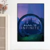 Game H Halo Cool I Infinite Poster Prints Wall Bedroom Living Room Decoration Sticker 5 - Halo Merch Store