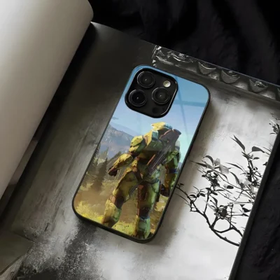 H Halo Game Infinite Phone Case Tempered Glass For IPhone 13 14 12 15 11 Plus 5 - Halo Merch Store