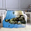 Halo Shoot Game Sergeant Blanket Children s Blanket High Quality Flannel Blanket Soft and Comfortable Home 4 - Halo Merch Store