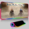 Keyboard LED Mouse Pad RGB Halo 5 Guardians Pc Accessories Mousepad Gamer Computer Desks Rubber Game 1 - Halo Merch Store