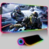 Keyboard LED Mouse Pad RGB Halo 5 Guardians Pc Accessories Mousepad Gamer Computer Desks Rubber Game 4 - Halo Merch Store