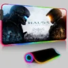 Keyboard LED Mouse Pad RGB Halo 5 Guardians Pc Accessories Mousepad Gamer Computer Desks Rubber Game 5 - Halo Merch Store