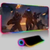 Keyboard LED Mouse Pad RGB Halo 5 Guardians Pc Accessories Mousepad Gamer Computer Desks Rubber Game 6 - Halo Merch Store