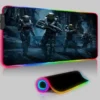 Keyboard LED Mouse Pad RGB Halo 5 Guardians Pc Accessories Mousepad Gamer Computer Desks Rubber Game 8 - Halo Merch Store