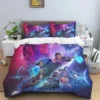 Pop Cartoon 3D Game Halo Patterns Comforter Bedding Set Duvet Cover Bed Set Quilt Cover Pillowcase 11 - Halo Merch Store