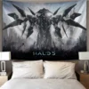 Pop Cartoon 3D Game Halo Patterns Tapestry Wall Hanging Cloth Decorative Tapestry Modern Family Art Decorative - Halo Merch Store