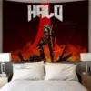 Pop Cartoon 3D Game Halo Patterns Tapestry Wall Hanging Cloth Decorative Tapestry Modern Family Art Decorative 11 - Halo Merch Store