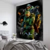 Pop Cartoon 3D Game Halo Patterns Tapestry Wall Hanging Cloth Decorative Tapestry Modern Family Art Decorative 13 - Halo Merch Store