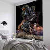 Pop Cartoon 3D Game Halo Patterns Tapestry Wall Hanging Cloth Decorative Tapestry Modern Family Art Decorative 16 - Halo Merch Store