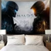 Pop Cartoon 3D Game Halo Patterns Tapestry Wall Hanging Cloth Decorative Tapestry Modern Family Art Decorative 2 - Halo Merch Store