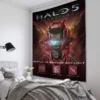 Pop Cartoon 3D Game Halo Patterns Tapestry Wall Hanging Cloth Decorative Tapestry Modern Family Art Decorative 22 - Halo Merch Store