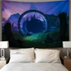 Pop Cartoon 3D Game Halo Patterns Tapestry Wall Hanging Cloth Decorative Tapestry Modern Family Art Decorative 6 - Halo Merch Store