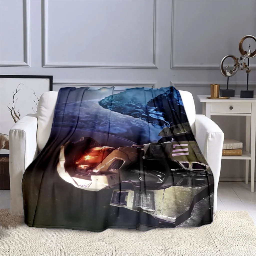 Shoot Game Halo Sergeant Blanket Children s Blanket High Quality Flannel Blanket Soft and Comfortable Home 20 - Halo Merch Store