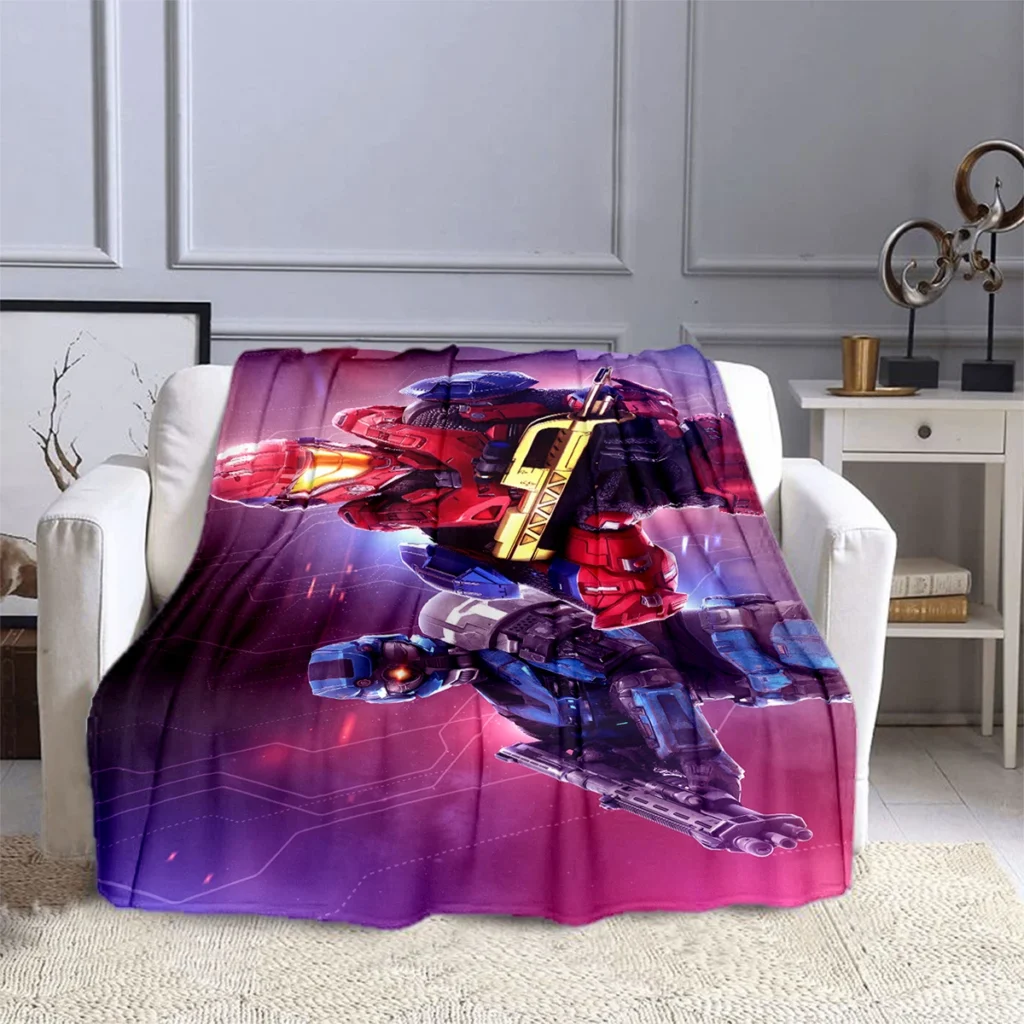 Shoot Game Halo Sergeant Blanket Children s Blanket High Quality Flannel Blanket Soft and Comfortable Home 5 - Halo Merch Store