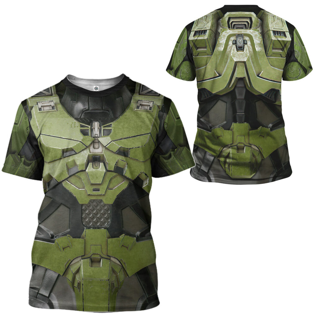 alldaytee 3d halo infinite masterchief cosplay custom tshirt hoodie appareld2fkl - Halo Merch Store