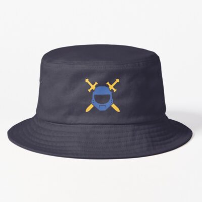 Halo Crossed Swords Emblem - Blue Team Bucket Hat Official Halo Merch Store Merch