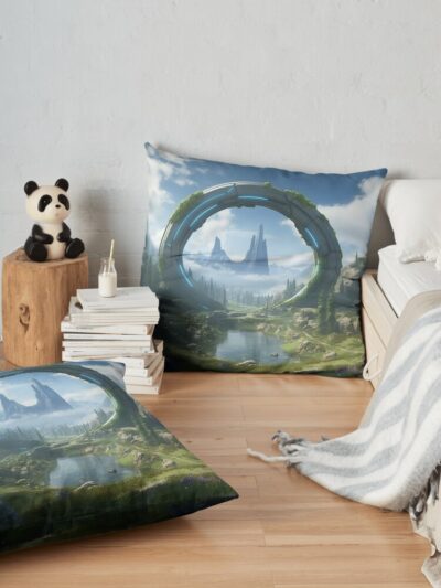 Halo Infinite Game Throw Pillow Official Halo Merch Store Merch